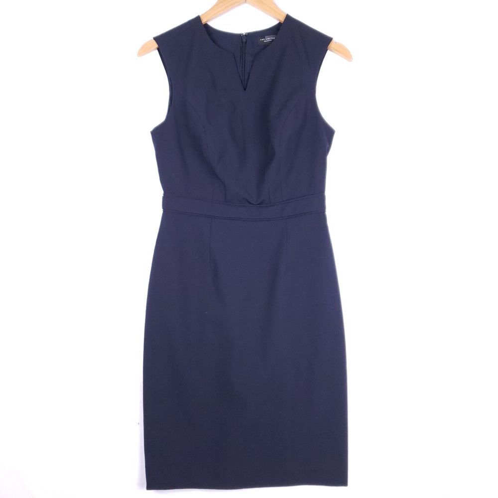 The Limited Navy Long Sleeve Dress